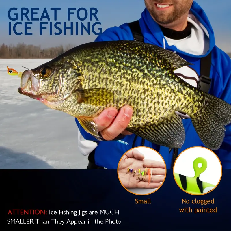 Ice Fishing Jigs Ice Fishing Lures Walleye Fishing - Temu