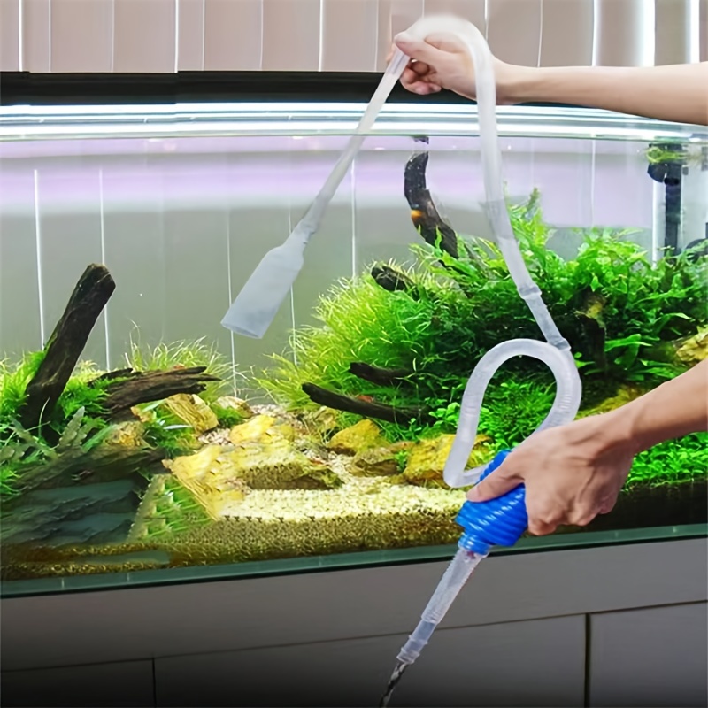 Sifone per acquario serbatoio per pesci sifone pompa per aspirapolvere  cambio acqua semiautomatico filtro per acqua