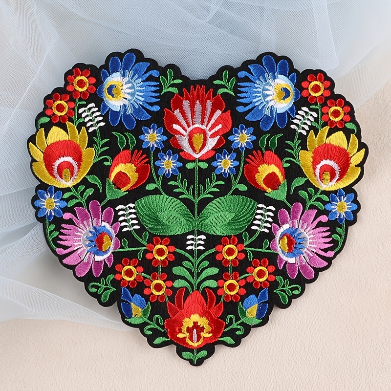 Vibrant Flower Iron on Patches For Clothes Diy Decorative - Temu