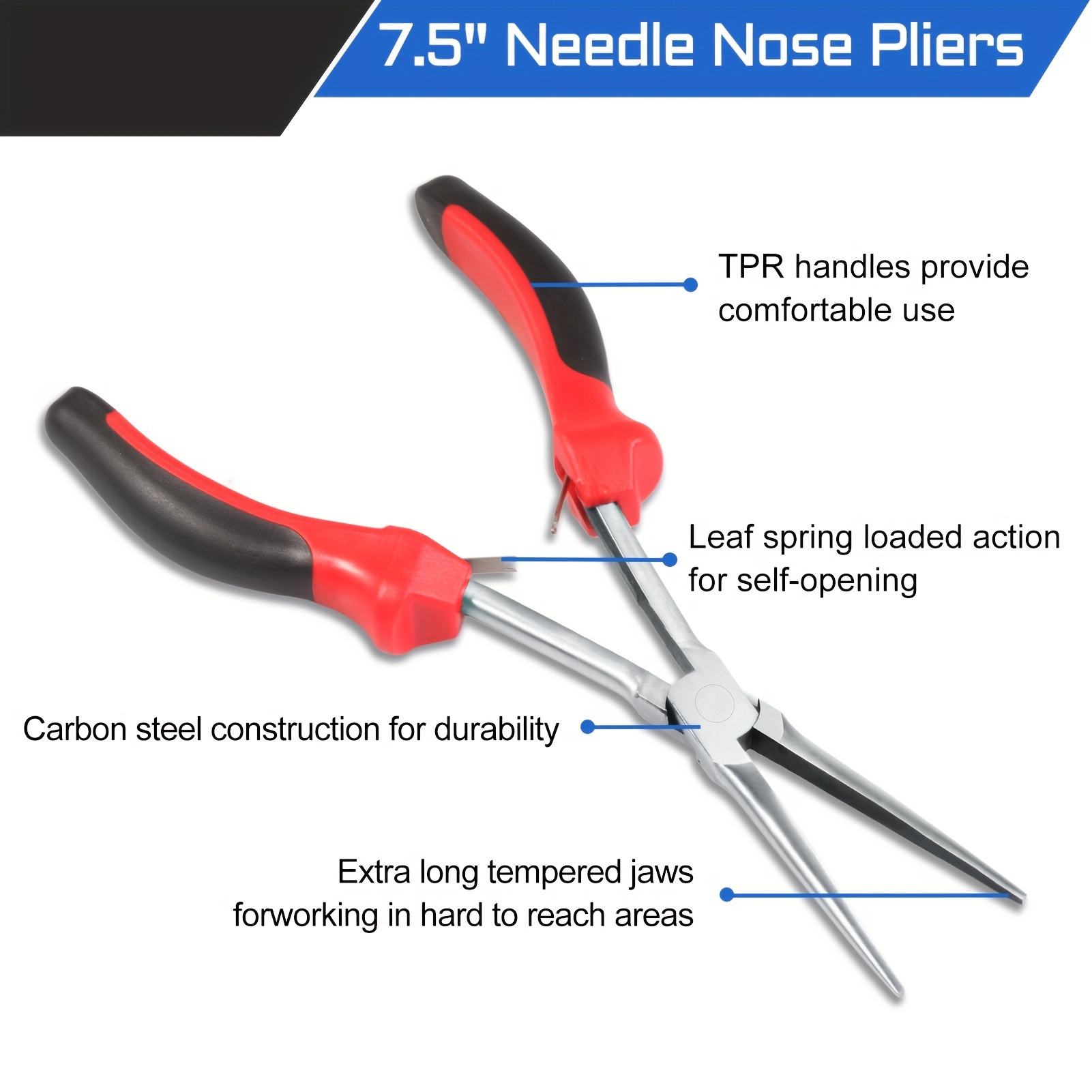 Long Reach Needle Nose Pliers Thin Extra Long Needle Nose - Temu