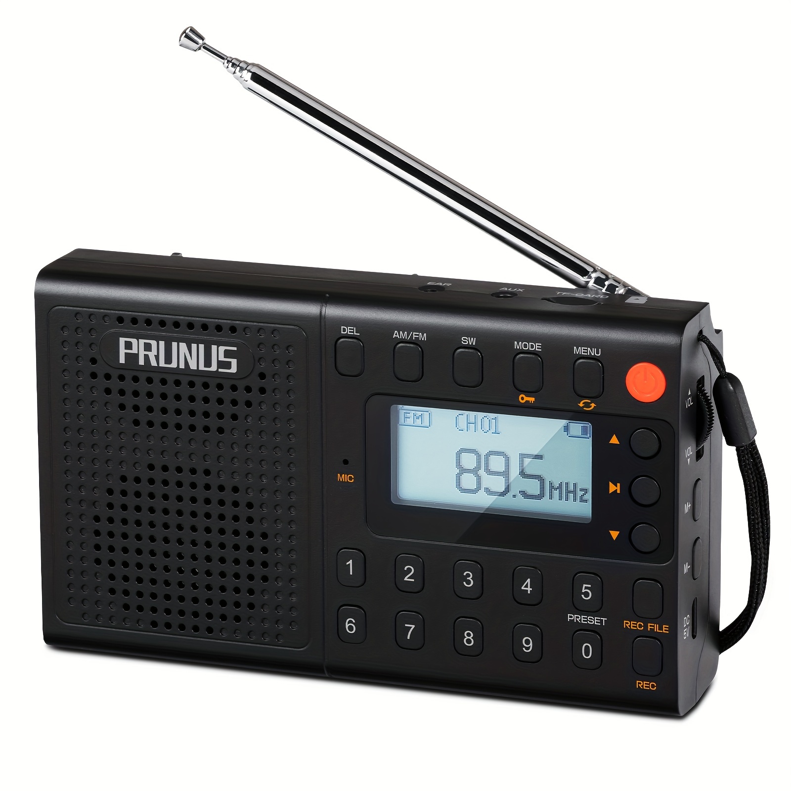 Mini Radio Portable FM/AM de Poche Haut-Parleur Externe Portatif  Sensibilité de