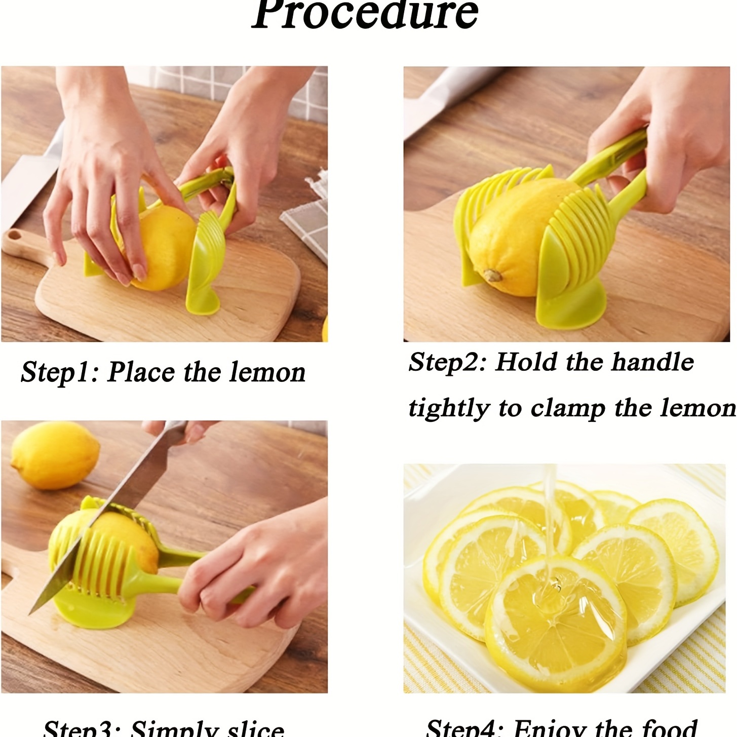Handheld Stainless Steel Slicer Potato Tomato Lemon Fruit Vegetable Cutter  Tool