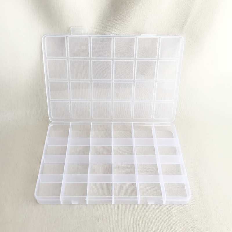 1pc Multi Grid Transparent Storage Box Clear Jewelry Storage - Temu