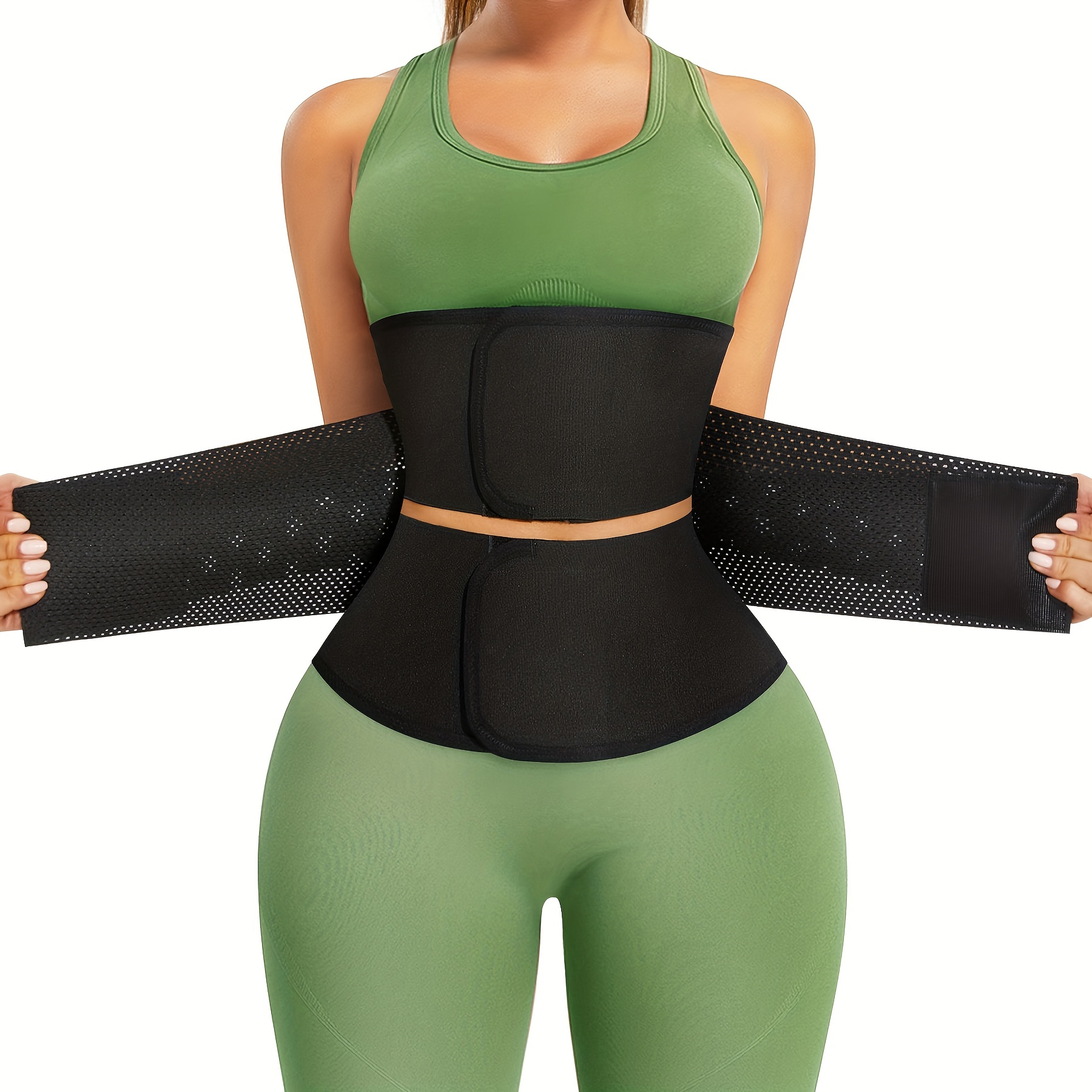 Women Waist Trainer Corset Trimmer Belt, Women's Gym Zipper Adjustable  Double Belt Fitness Vest, Sauna Short Sleeve Sportswear