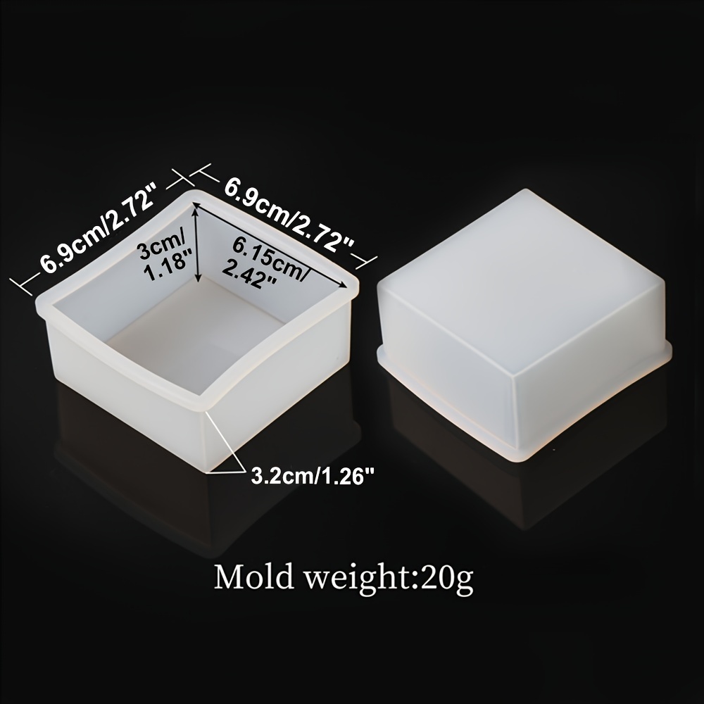E-shop Silikon Seifenformen Set, Wiederverwendbare Runde und Quadratische Zylinderformen, für Badebomben, Dusch-Soda, Lotion Bars, Bienenwachs, Kerzen,