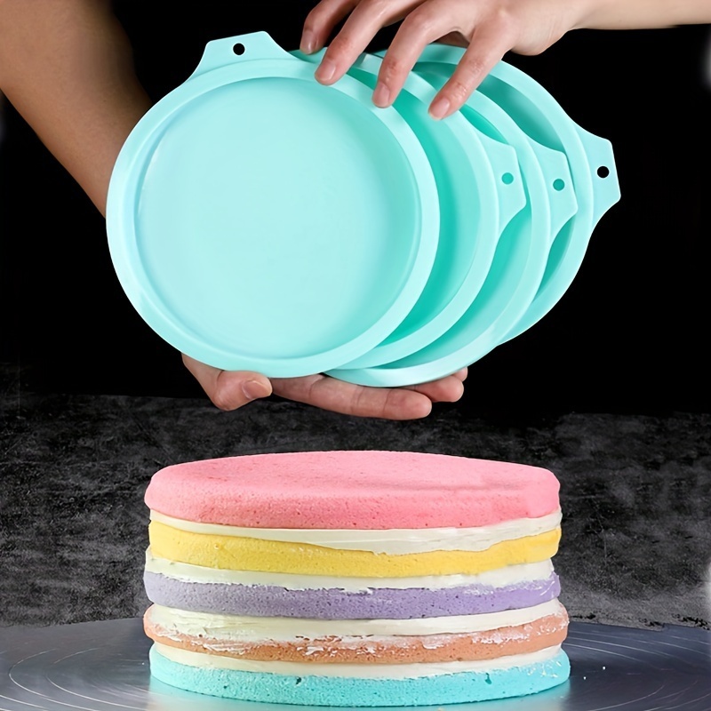 Webake Layer Cake Pans Set, 6 Inch Round Rainbow Cake Baking Pans, Sil —  CHIMIYA