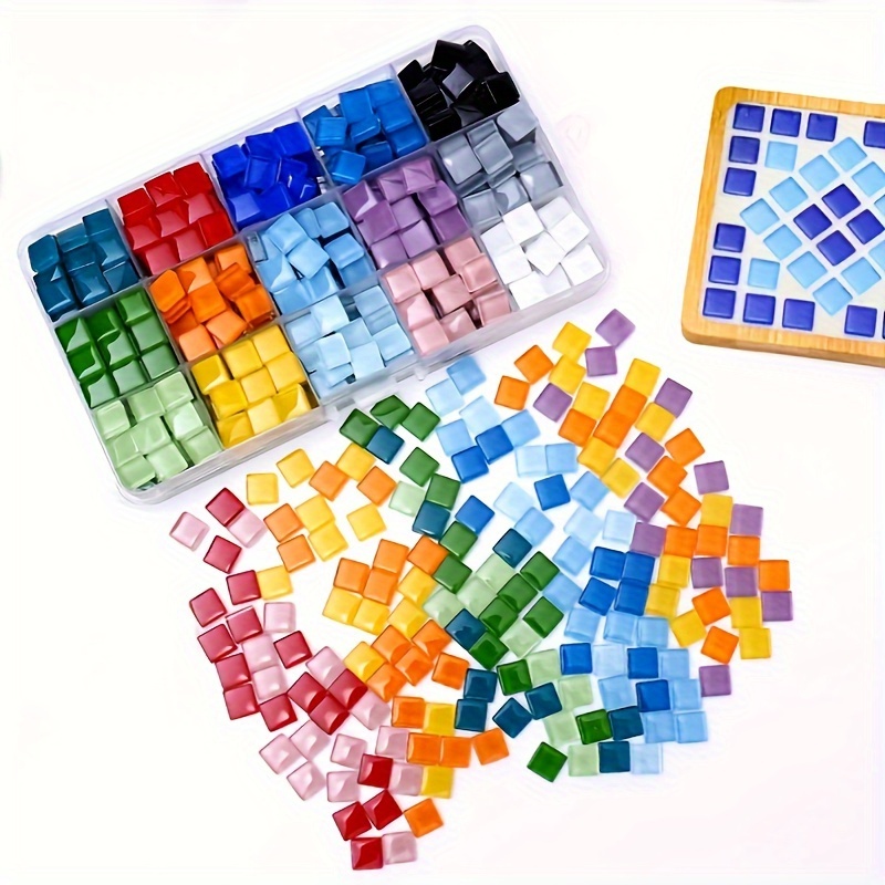 New Mountain Range Glass Mosaic Diy Kit, Acrylic Mosaic Tiles Kit