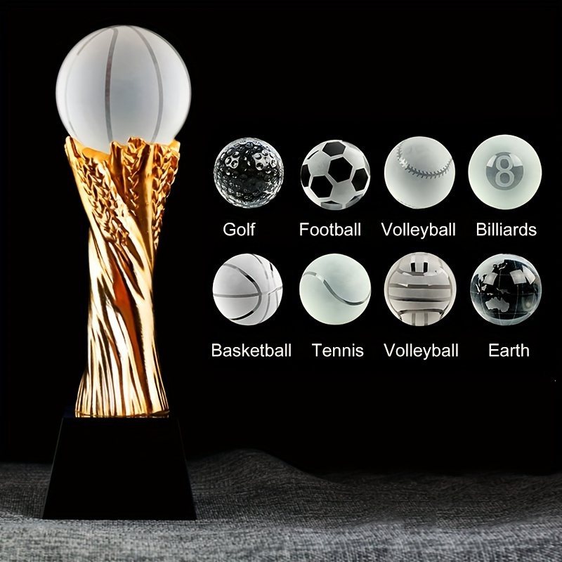 Custom Desporto Troféu de resina de jogos de futebol bola de