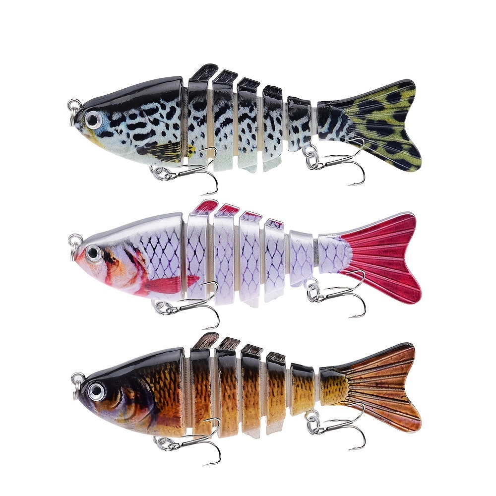 3pcs/lot Pike Fishing Lures - Jointed Swimbait Crankbaits for Aggressive  Strikes