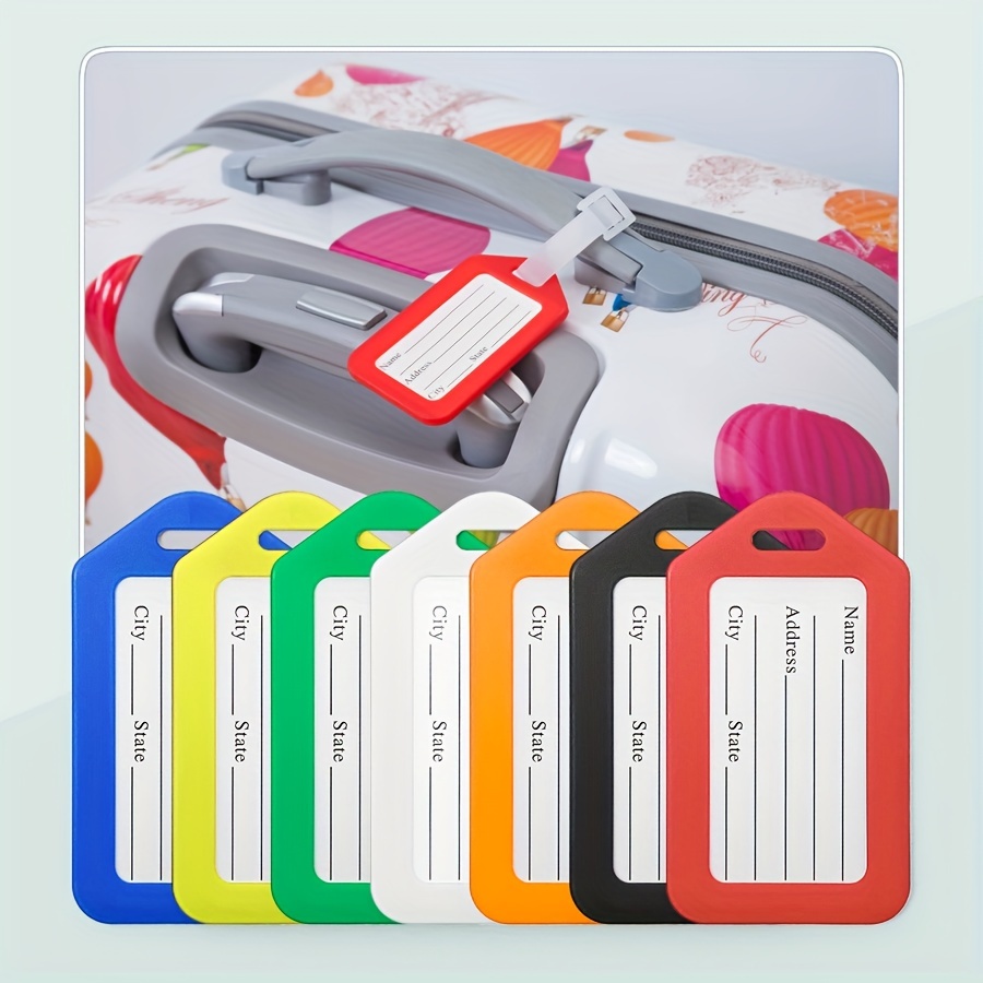 Luggage Tag Bag Purse Tag Marker Labels, Identifier Card Holder, Address  Label - Shoe Decorations - AliExpress