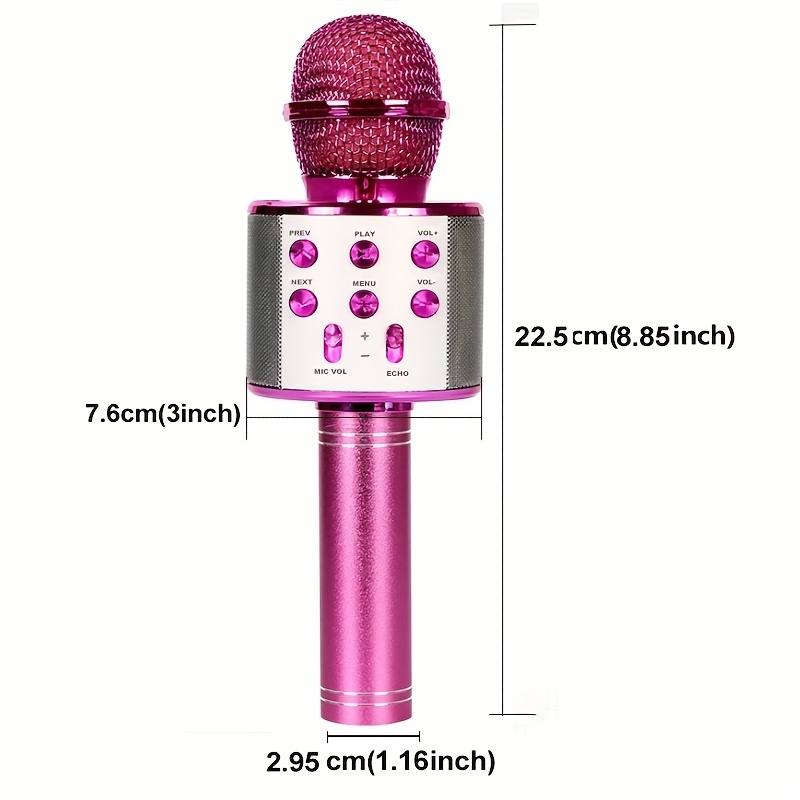 Micrófono inalámbrico de Karaoke con altavoz incorporado Audio Microfonos  Inalambricos