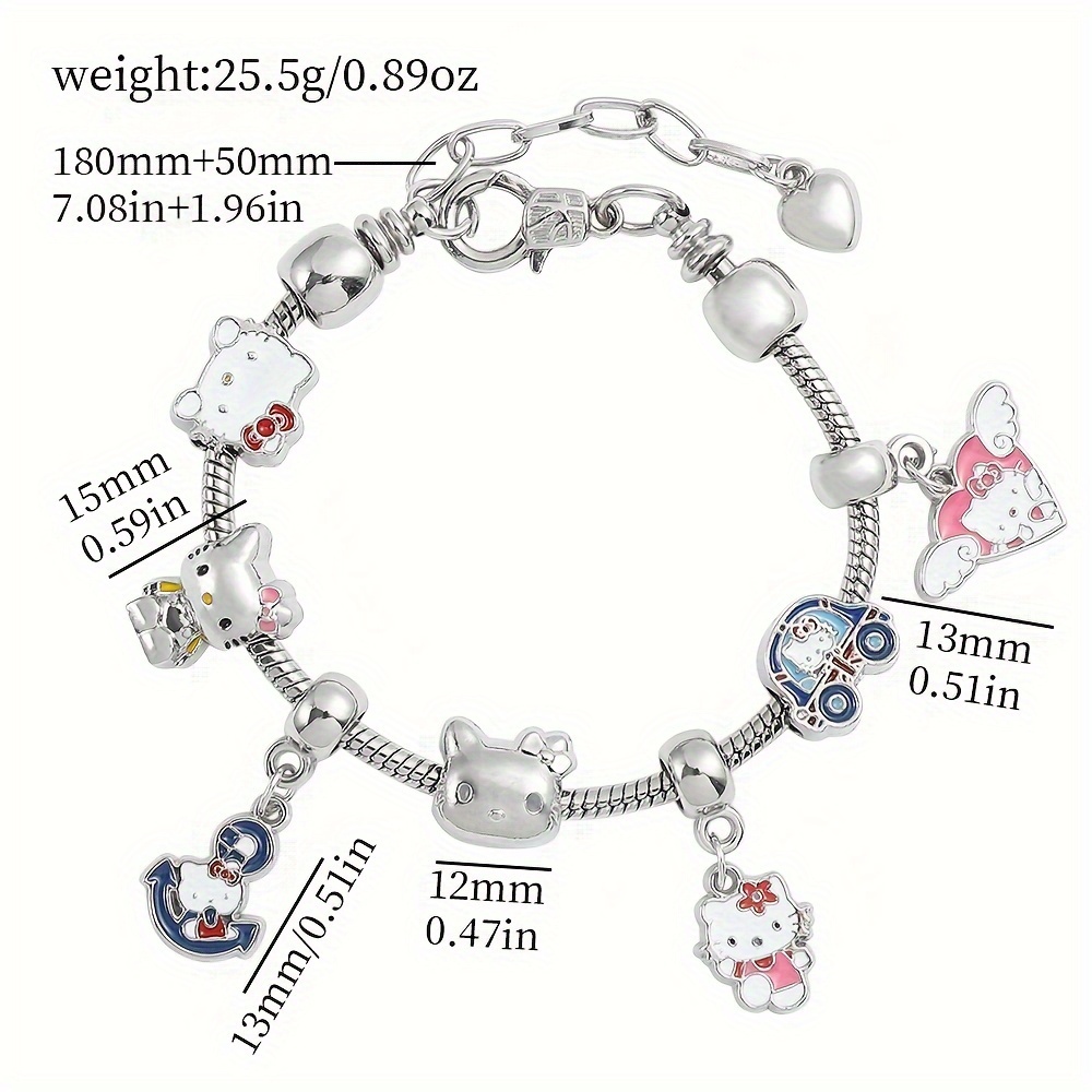Hello Kitty Charms Bracelet Beads Sanrio Charm Diy Accessories