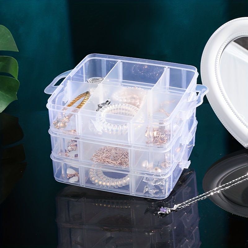 Three layer Clear Plastic Storage Box/tool Box Multipurpose - Temu
