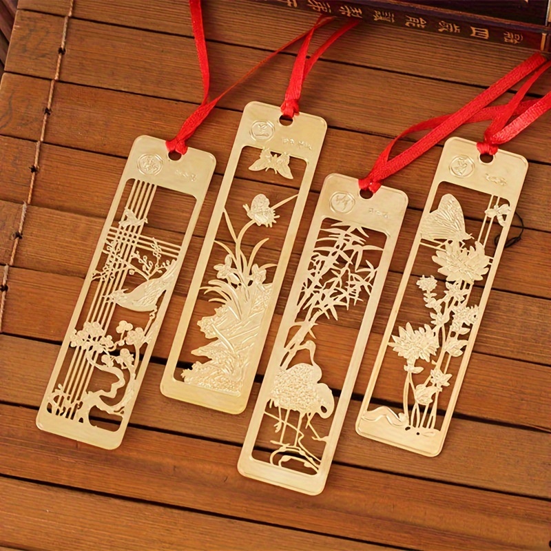 Wooden Bookmarks Classic Vintage Hollow Retro Chic Bookmark Office