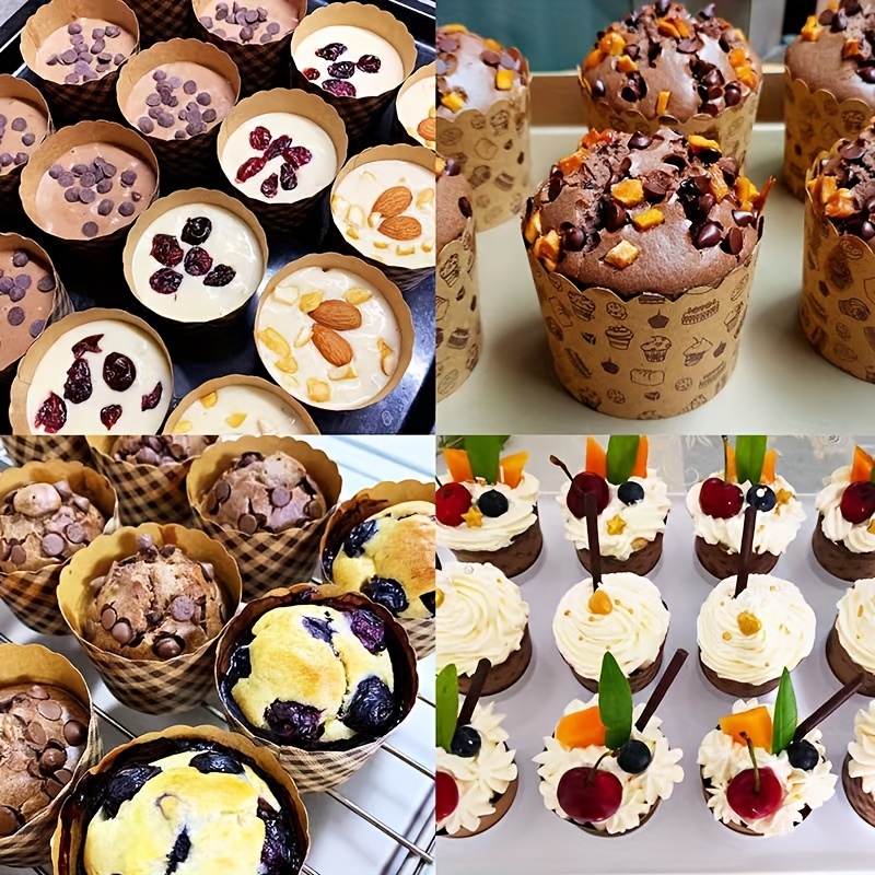 SHO 100pcs Caissette Cupcake,Caissette Muffins Moule Muffin Moule