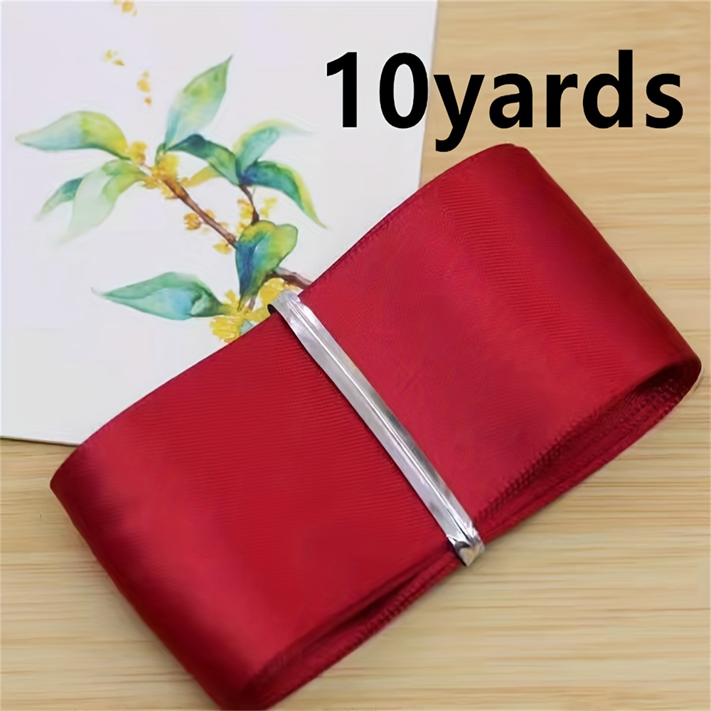 10yards Burgundy Ribbon Fresh Flower Bouquet Wrapping Gift - Temu