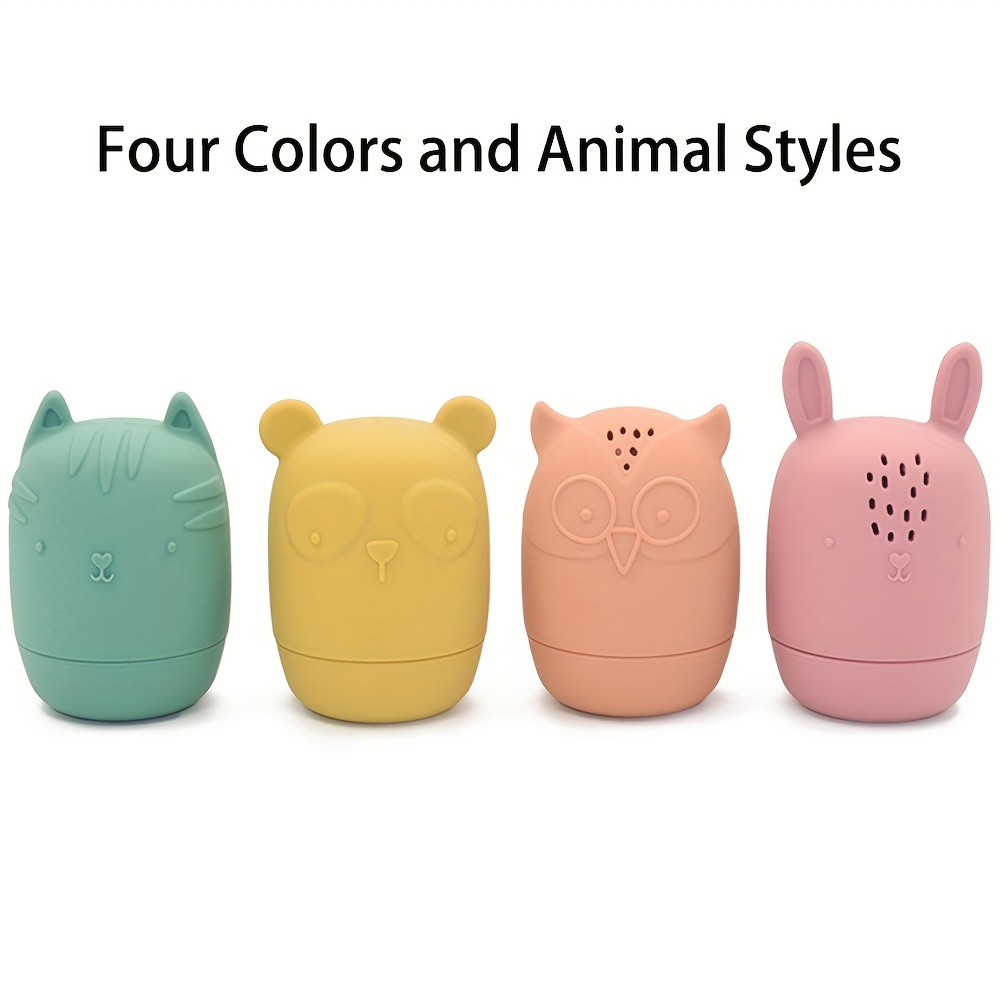 

Delight Your Little Ones With These Fun Animal Bath Toys - 4 Pack Perfect For Toddlers & Kids!