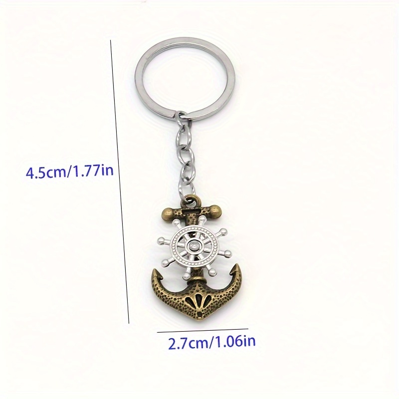 Boat Anchor Keychain Pendant Retro Bag Backpack Decoration Ornament Gift