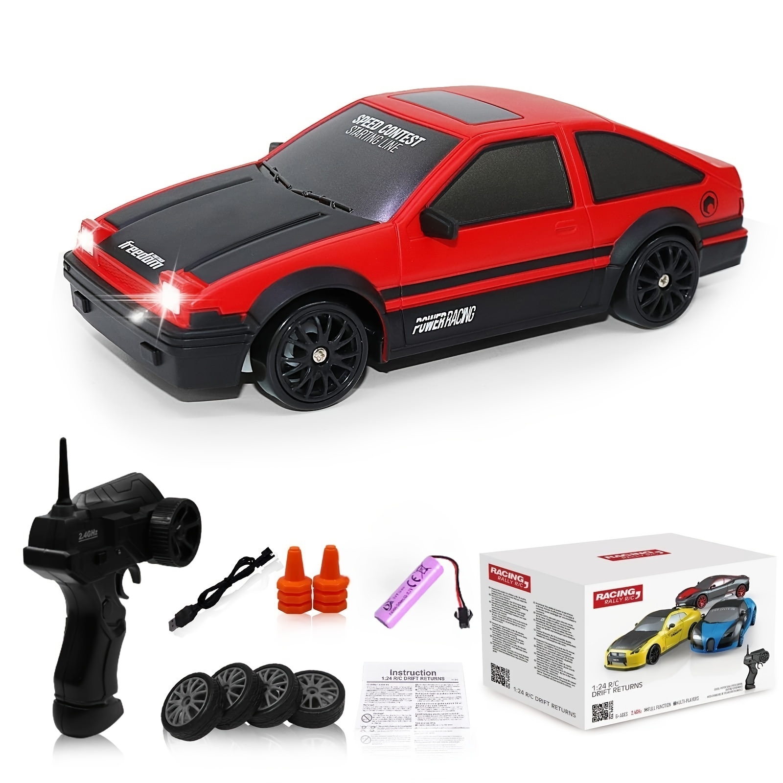 Compra online de Brinquedos infantis para meninos de 4 a 5 anos, carros RC,  caminhões de controle remoto para crianças de 3 a 4 anos, presentes de  aniversário, brinquedos pré-escolares, carros, escala RWD 1/43