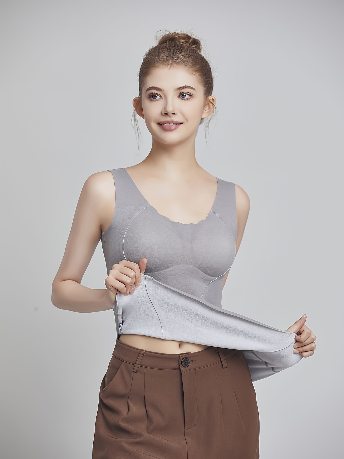 Seamless Thermal Underwear Soft Comfortable Sleeveless Slim - Temu