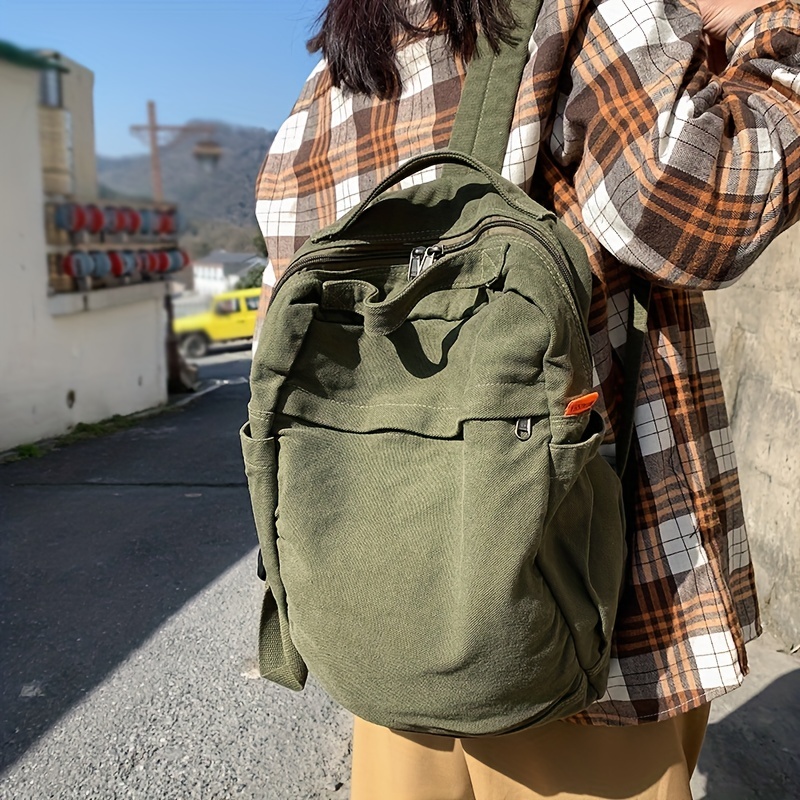 Vintage Large Capacity Backpack, Retro Waterproof Travel Daypack