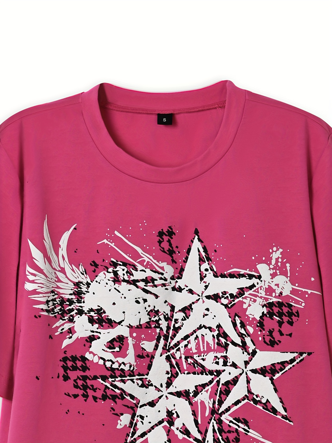 Oversized Worldwide Y2k Star Print T-shirt