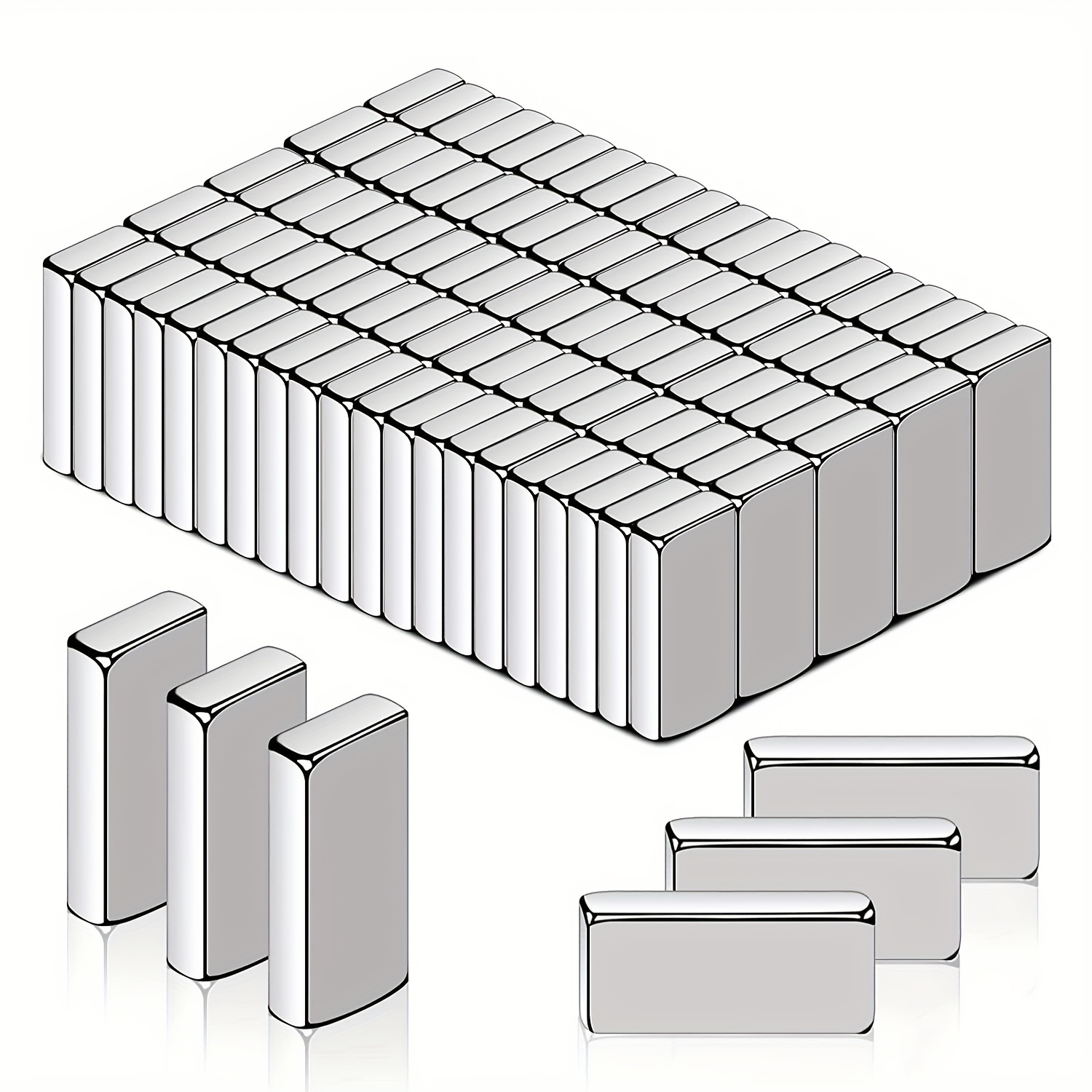  GoldRock 100 Stück Mini Magnete Stark 8 x 1mm,Neodym