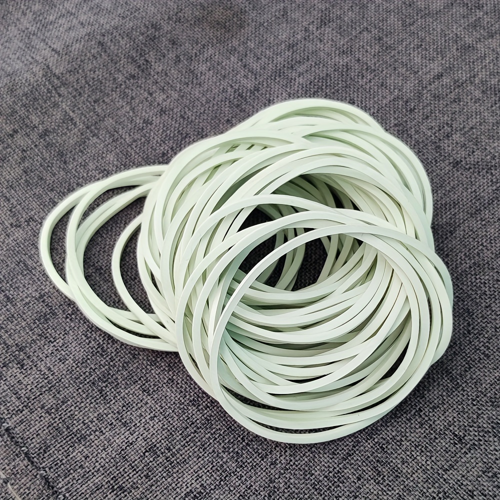 White Elastic Rubber Bands Fasteners Elastic Bands Used For - Temu