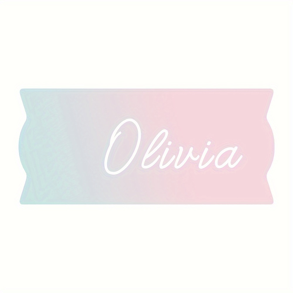  Personalized Stanley Tumbler Name Plates - Colorful