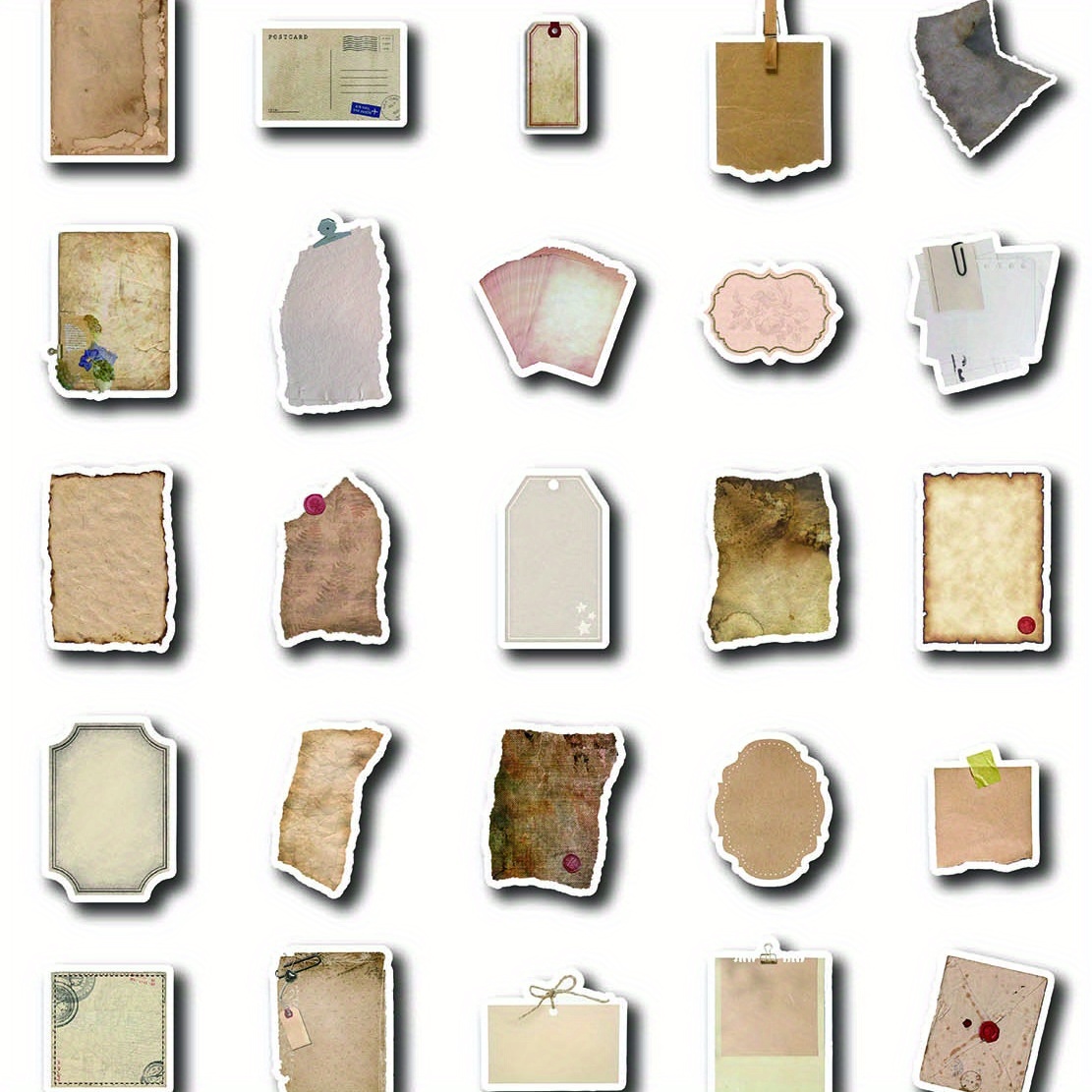 Image of 50pcs Vintage Labels: Add A To Your , Car, Bike, Or Laptop!