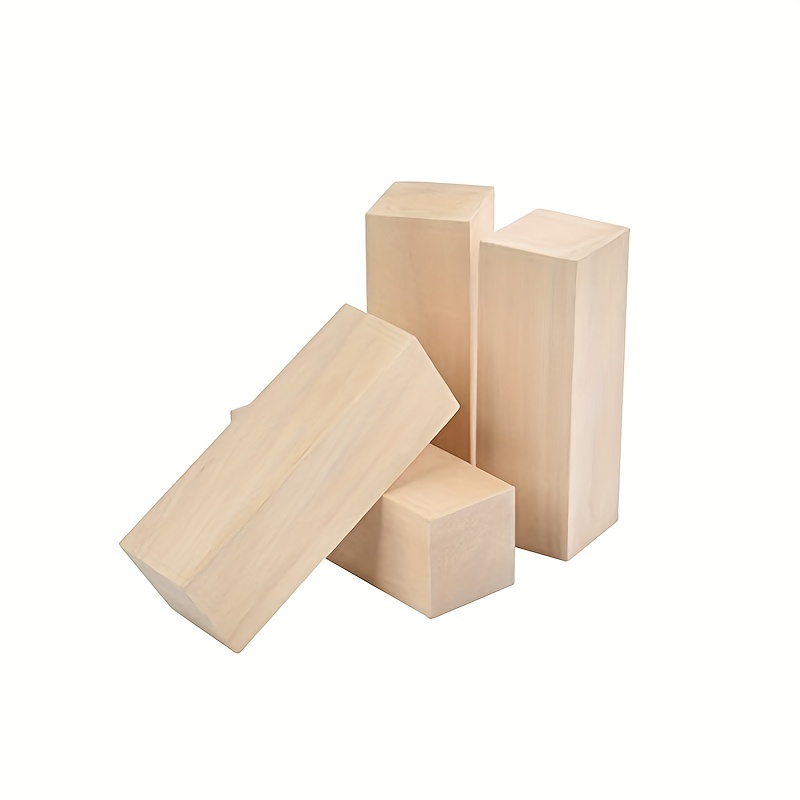 10PCS Basswood Carving Blocks, Whittling Wood Blocks Wood Carving Kit With  3 Different Sizes, Bass Wood For Wood Carving Easy To Use, For Adults