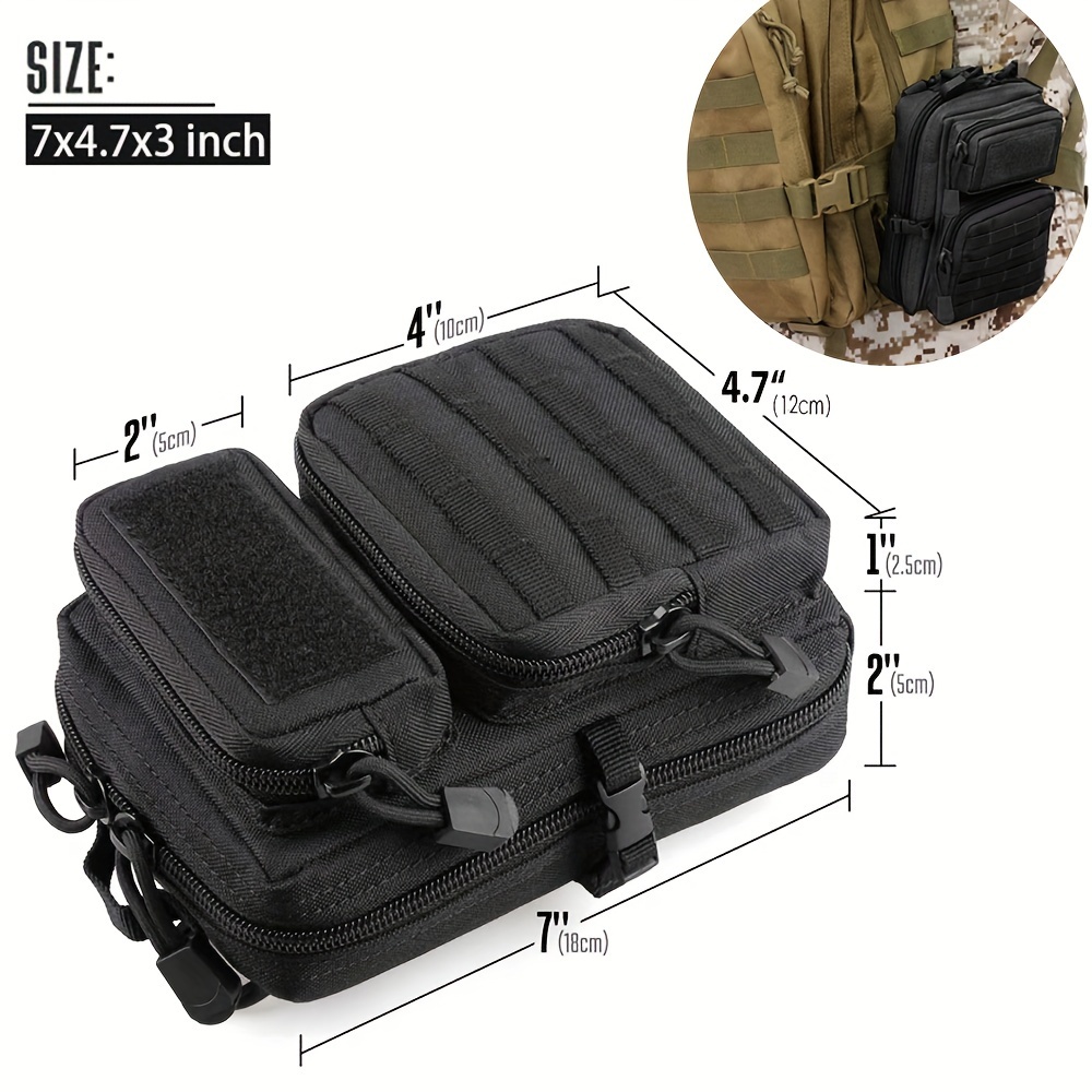 Durable Tactical Utility Pouch Edc Tools Medical Supplies Perfect Addition 3  Day Assault Backpack - Sports & Outdoors - Temu