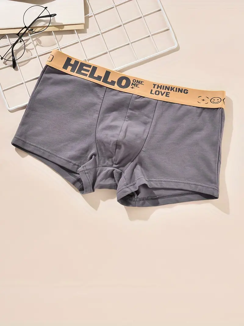 Men's Cotton Comfy Breathable Underwear Youth Men's Panties - Temu