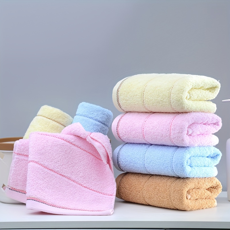 Absorbent Soft Cotton Hand Towels For Bath Hand Facial - Temu