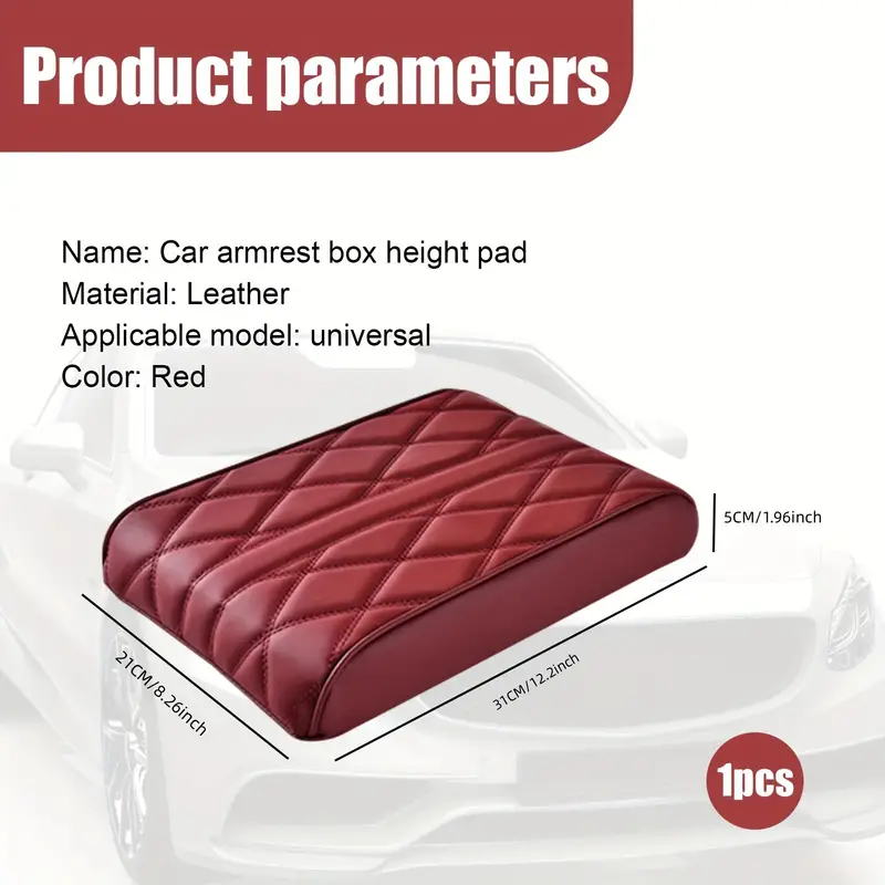 Car Armrest Box Pad Memory Foam Booster Pad Universal Car - Temu