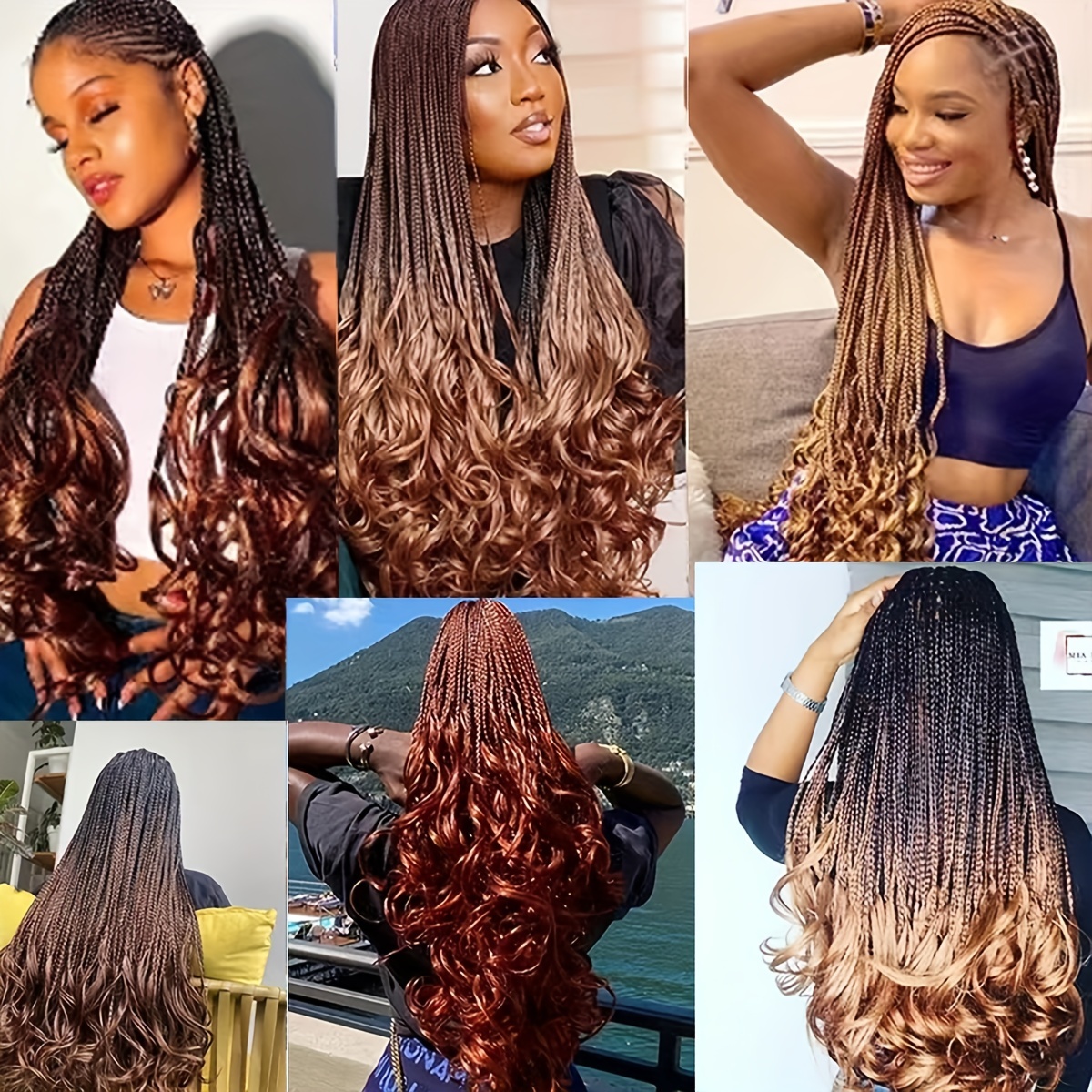 French Curl Crochet Braid Wave Synthetic Hair Extensions 1B 27 613 350 BUG