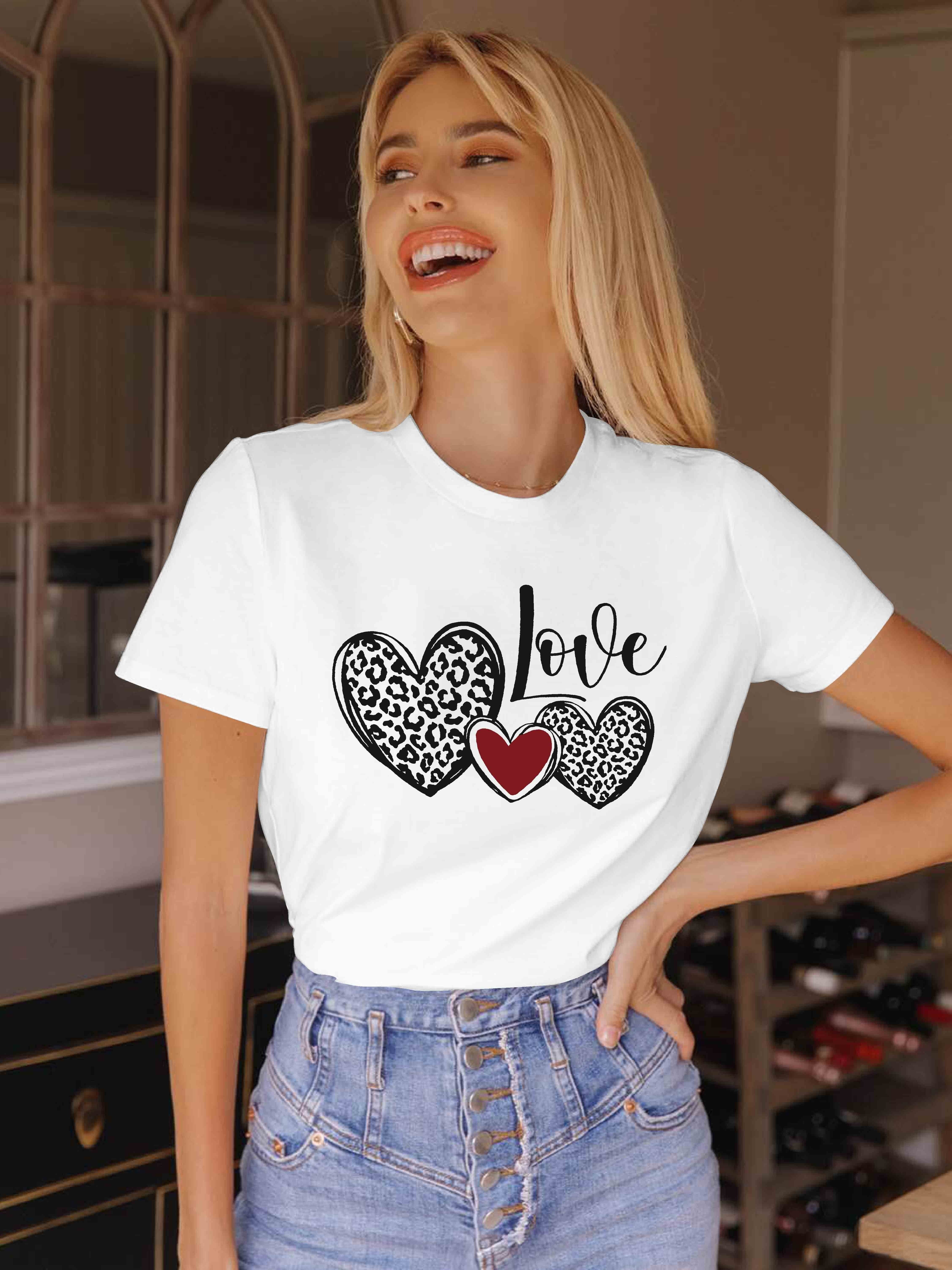 Heart Tops For Women - Temu