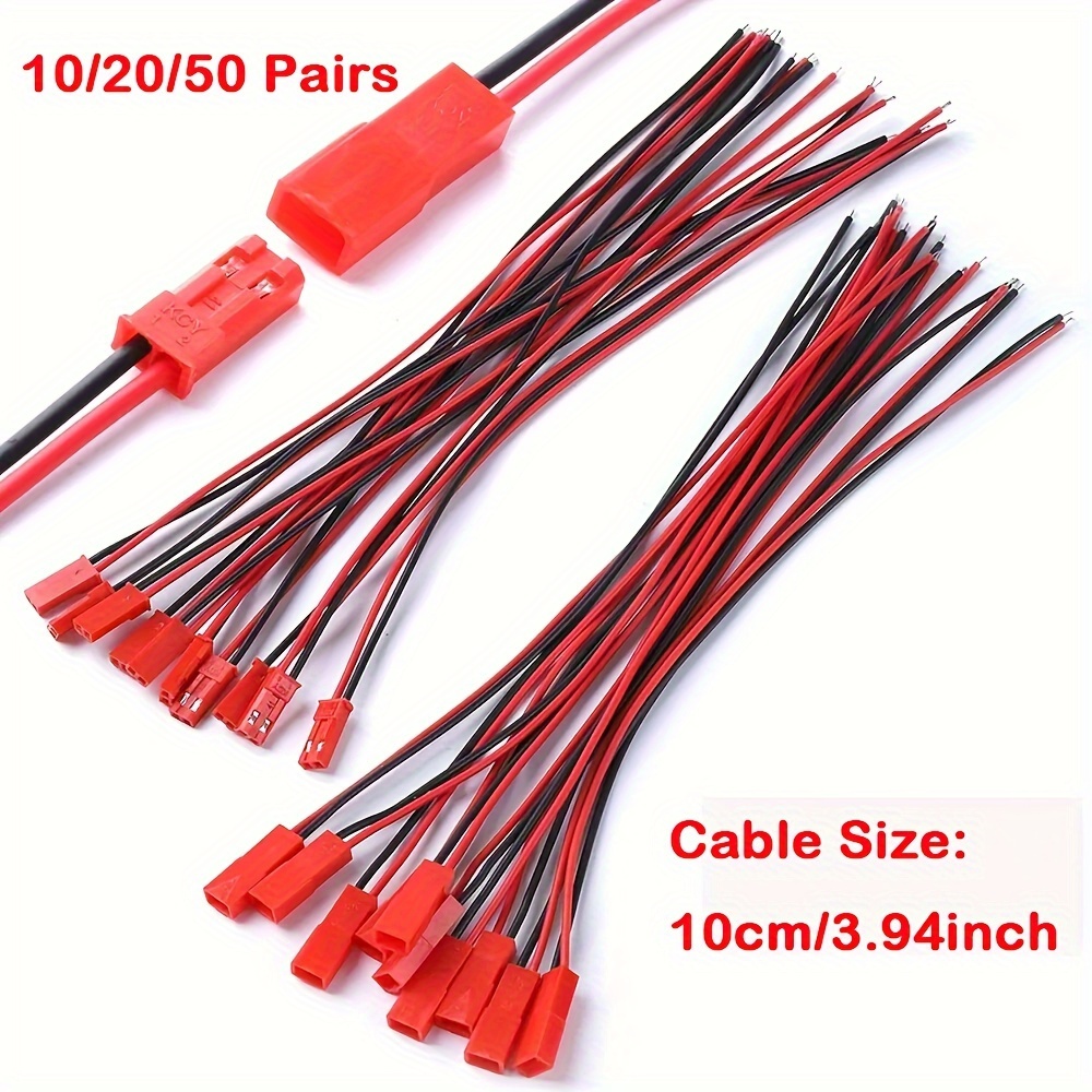 20 Stück Schnellverbinder für Kabel, lötfreie elektrische Steckverbinder,  Kabelverbinder, isolierte Kabel-Crimp-Steckverbinder