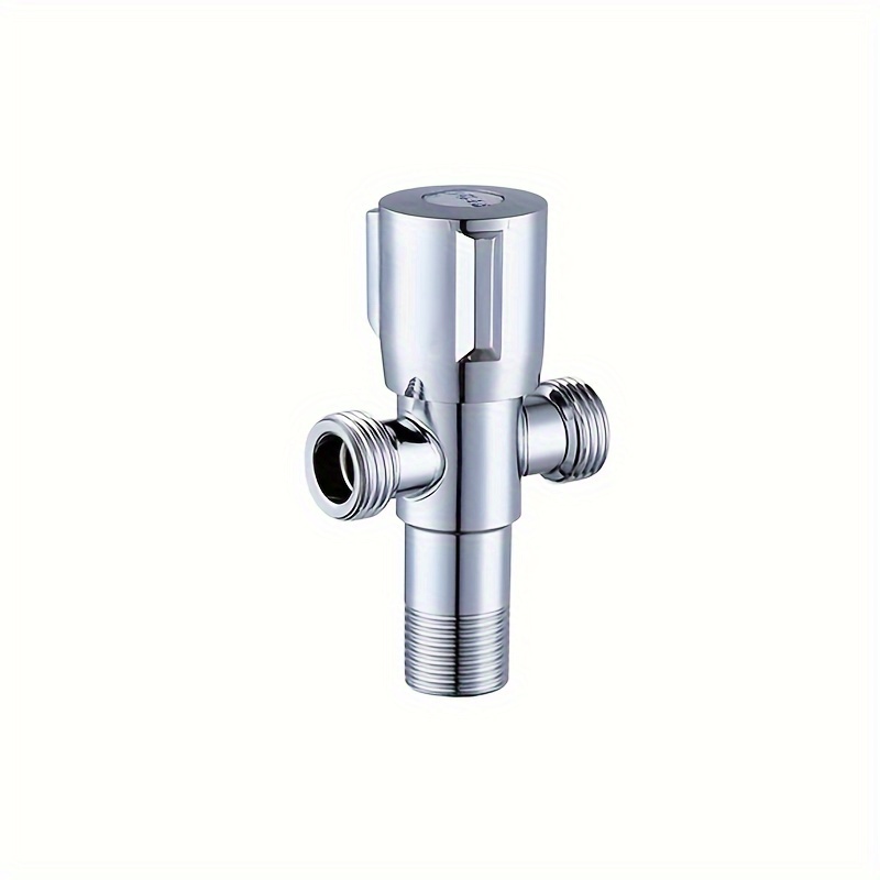 One-in And Two-out Angle Valve Hot And Cold Water Universal Toilet Stop  Valve Double