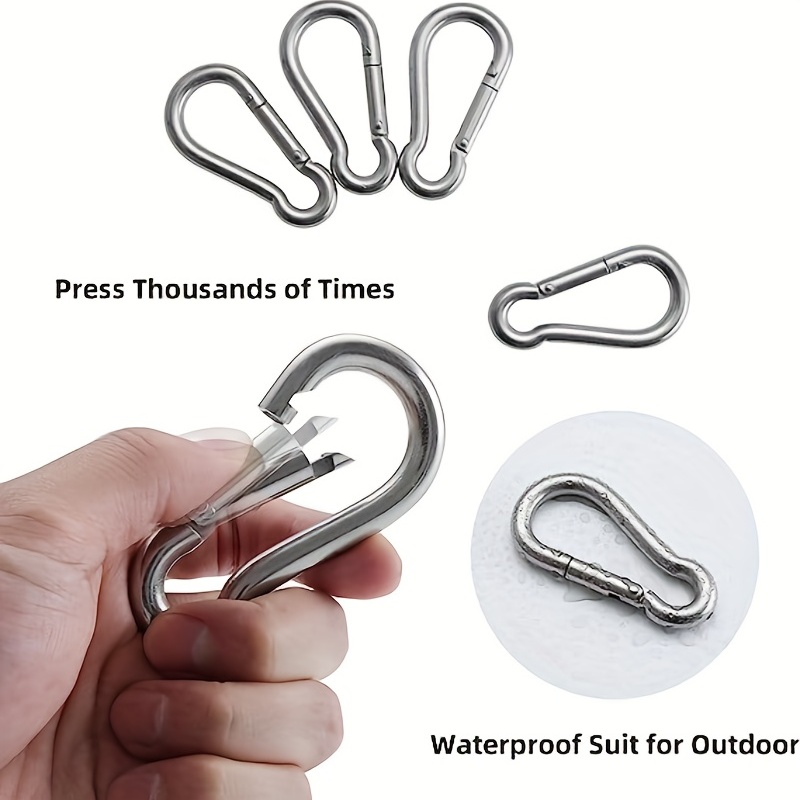Heavy Duty 304 Stainless Steel Small Carabiner Clips Load - Temu