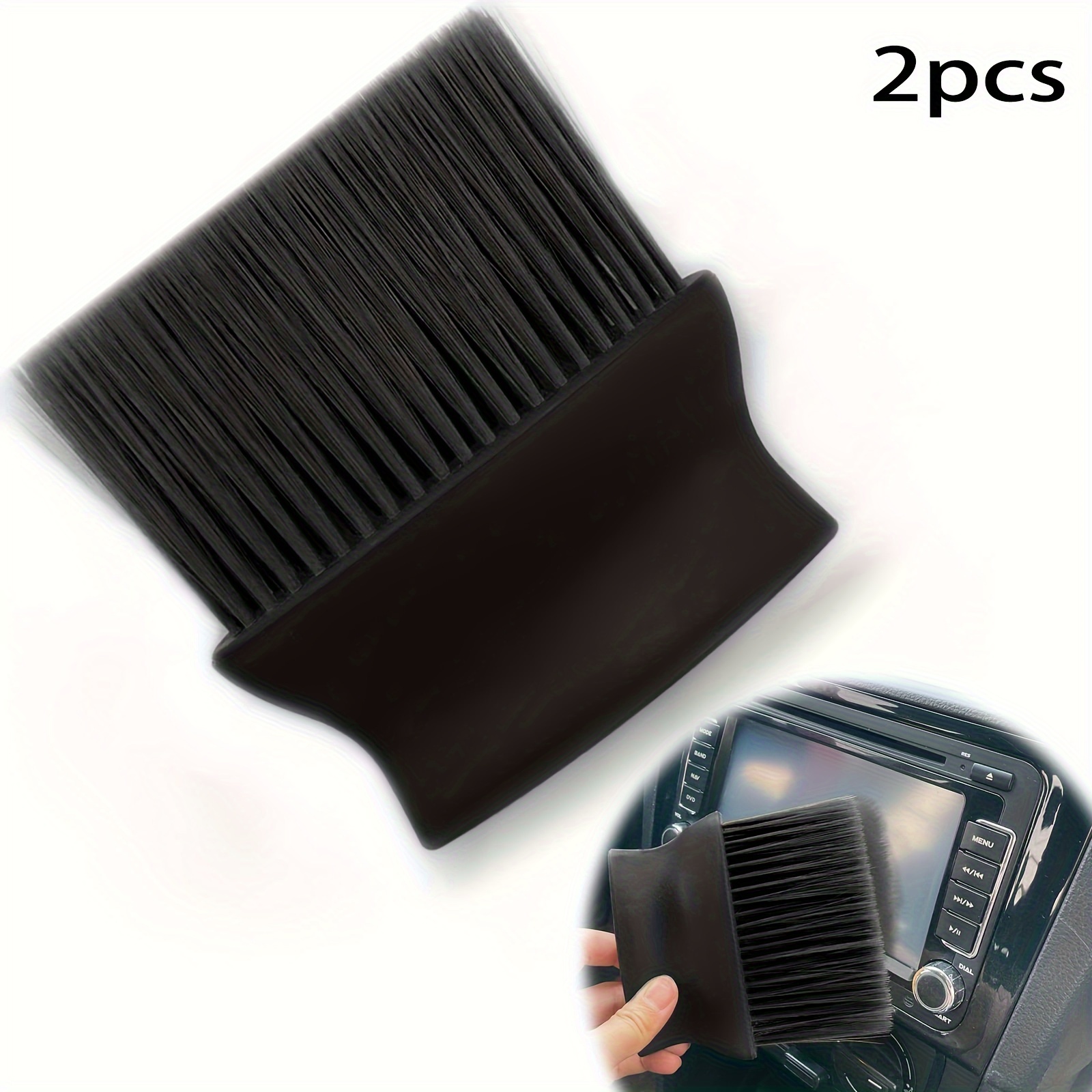 2 Pack Car Detailing Brush, Car Brush for Detailing Interior Soft Bristles  Detailing Brush Dusting Tool for Automotive Dashboard, Air Conditioner