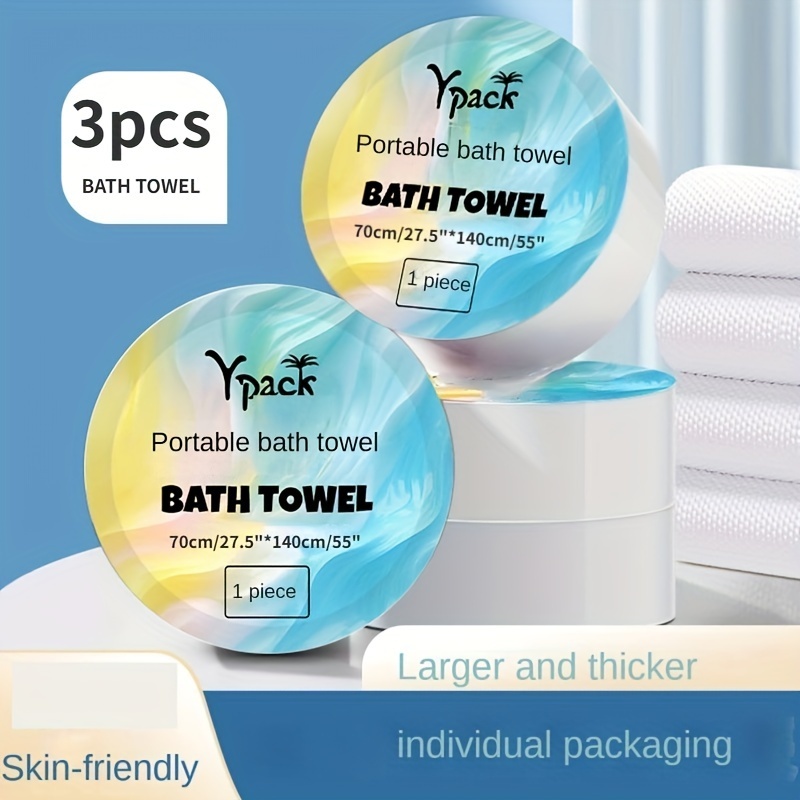Thickened Compressed Disposable Bath Towels - Pull-resistant, Safe For  Sensitive Skin, Ideal For Travel, Camping, And Daily Use - Temu