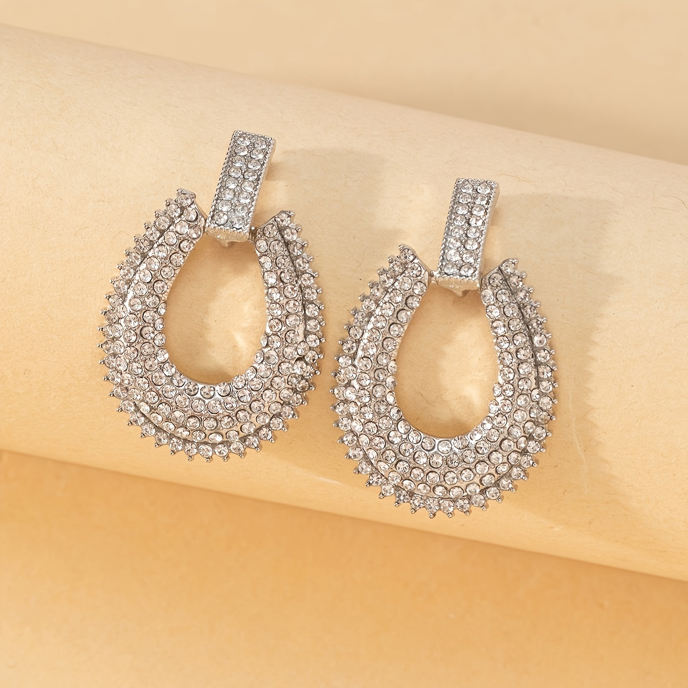 1pair Simple Elegant White Dangle Earrings Fashion Casual Earrings  Jewelry For Women&Teen Girls