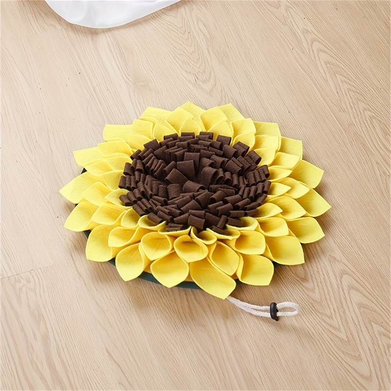 Interactive Sunflower Pet Snuffle Mat Slow Feeder Dog Puzzle - Temu