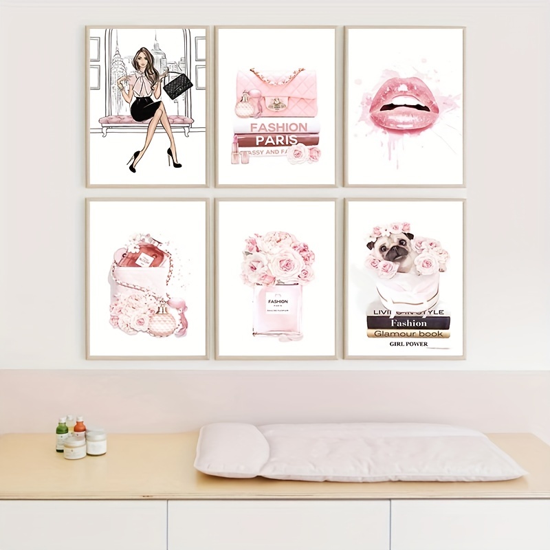 Pink Fashion Wall Art Print