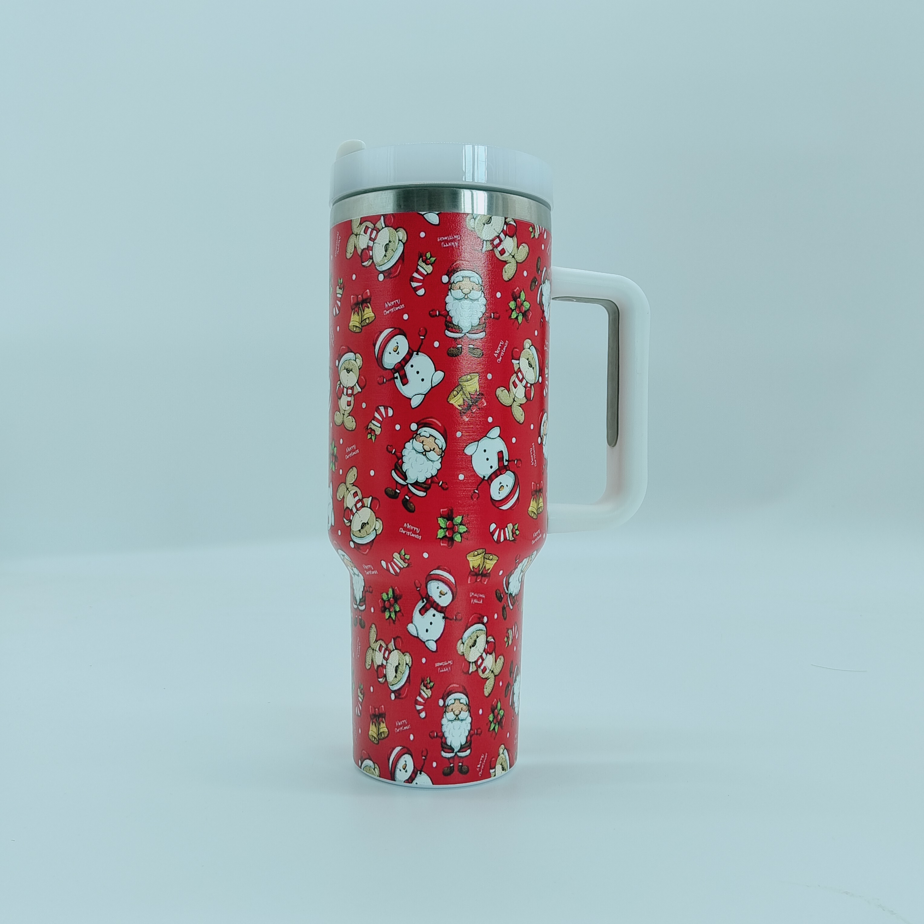 Nutcracker 40oz Cup with Handle, Christmas 40oz Tumbler, Reindeer