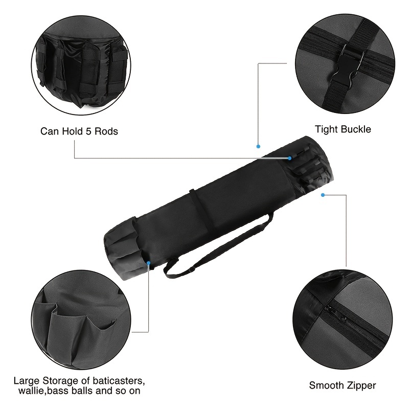 Ultimate Fishing Rod Bag: Durable Waterproof Multifunctional - Temu