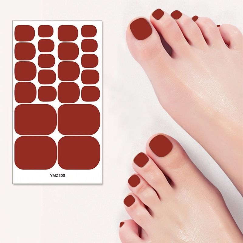 Valentine's Day Solid Color Nail Stickers Nail Polish Strips Stickers Self Adhesive  Stick On Gel Nail Strips Full Nail Wraps For Women Girls Nails Art Design  Tool - Beauty & Personal Care -