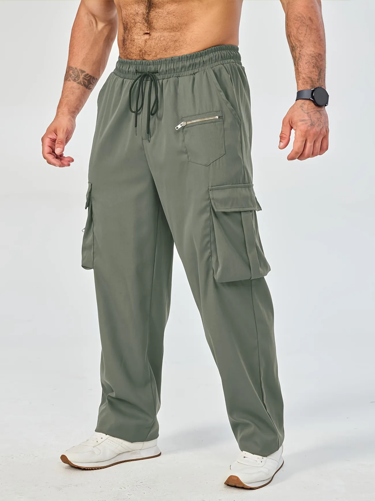 Men's Flap Pocket Multi Pockets Cargo Shorts Streetwear - Temu