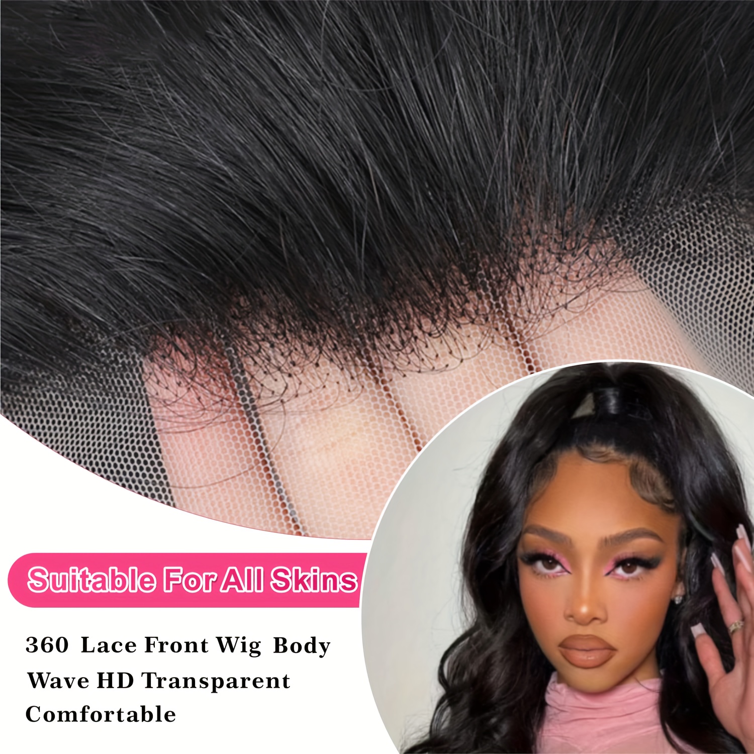 Body Wave 360 Lace Front Human Hair Wigs Brazilian Virgin - Temu